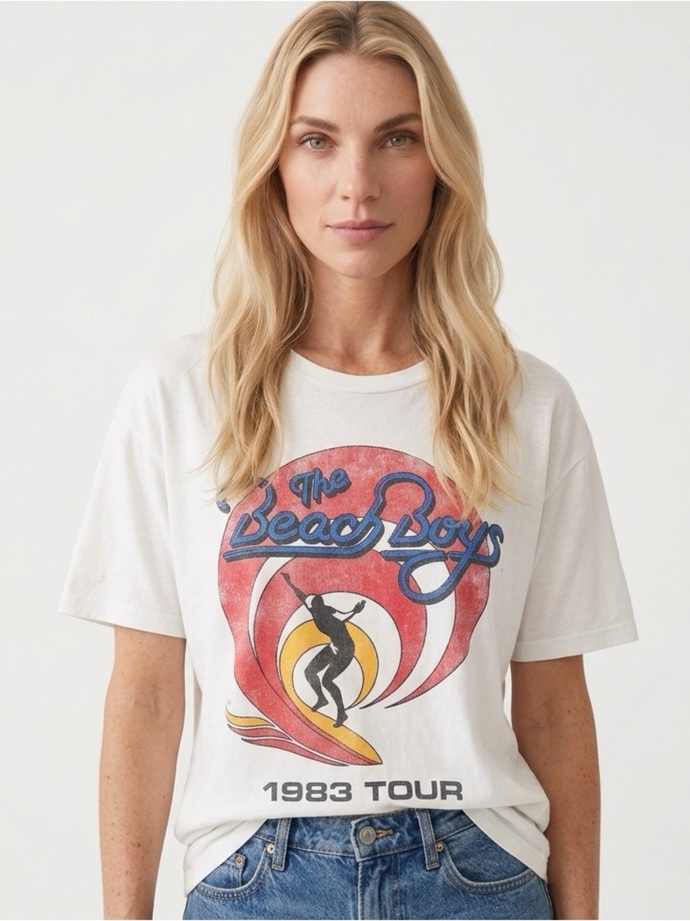 BRAVADO | The Beach Boys 1983 Tour Graphic Tee Unisex Size XXL White Shirt